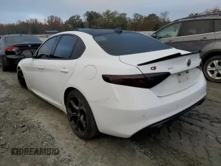 2019 Alfa Romeo Giulia Ti Sport with VIN ZARFAMBN1K7604602, listed as a Copart auction lot 65885482 with 65,701 mi miles. Bid and sale history available at carsss.com. Image 3.