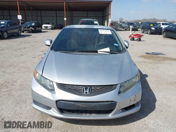 2012 Honda Civic Cpe LX with VIN 2HGFG3B52CH549698, listed as a IAAI auction lot 41818647 with 100,975 mi miles. Bid and sale history available at carsss.com. Image 12.