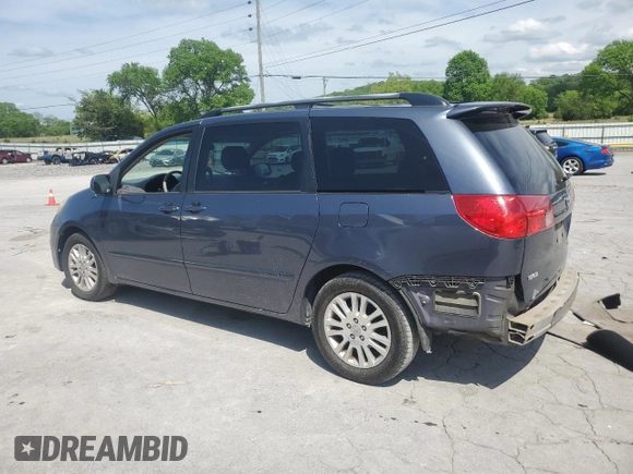 2007 Toyota Sienna XLE with VIN 5TDZK22CX7S081696, listed as a Copart auction lot 53851995 with 186,933 mi miles and Salvage Title. Bid and sale history available at DreamBid. Image 2.