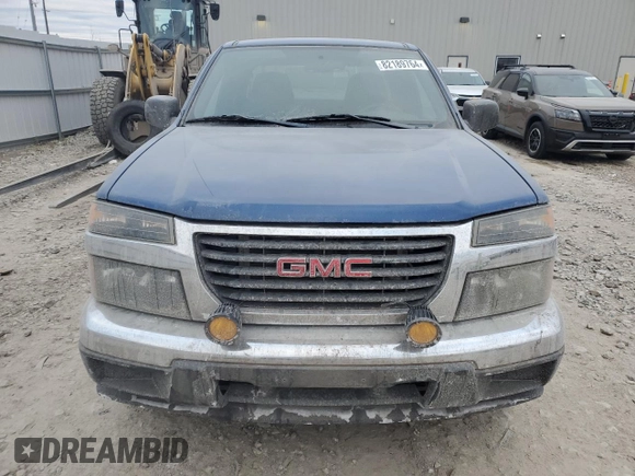 2005 GMC Canyon SLE Z71 with VIN 1GTDT196758194735, listed as a Copart auction lot 82189764 with 135,415 mi miles and Clean Title. Bid and sale history available at carsss.com. Image 5.