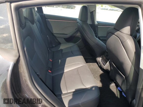 2025 Tesla Model 3 Long Range with VIN 5YJ3E1EA1SF904045, listed as a Copart auction lot 55382675 with 6,270 mi miles and Salvage title. Bid and sale history available at DreamBid. Image 10.