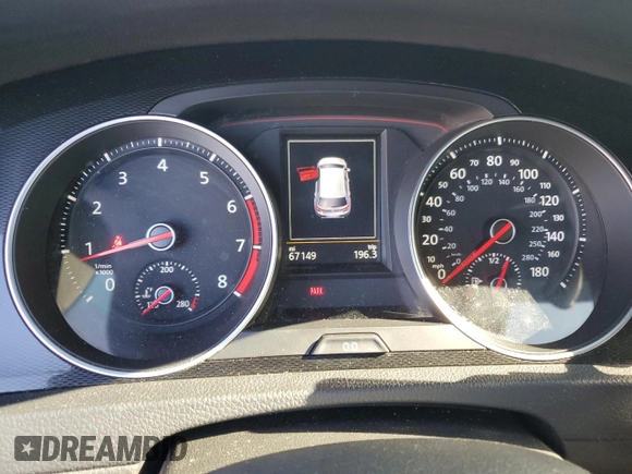 2016 Volkswagen GTI SE with VIN 3VW5T7AU8GM051306, listed as a Copart auction lot 67129154 with 67,149 mi miles and Salvage Title. Bid and sale history available at DreamBid. Image 9.
