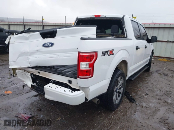 2019 Ford F-150 XL with VIN 1FTEW1C52KKD70455, listed as a IAAI auction lot 41457239 with 97,295 mi miles and . Bid and sale history available at DreamBid. Image 4.