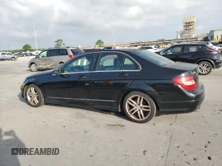 2014 Mercedes-Benz C 250 Sport with VIN WDDGF4HB8EA957803, listed as a Copart auction lot 63412805 with 110,391 mi miles and Clean title. Bid and sale history available at DreamBid. Image 2.