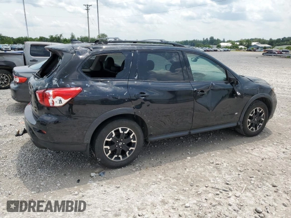 2020 Nissan Pathfinder SL with VIN 5N1DR2CM0LC650835, listed as a Copart auction lot 60053525 with 34,787 mi miles and Salvage title. Bid and sale history available at DreamBid. Image 3.