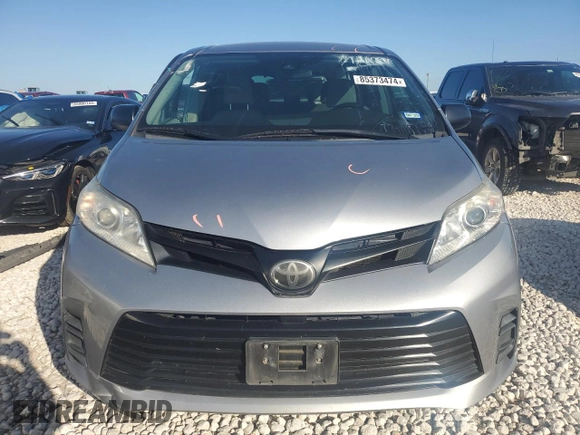 2018 Toyota Sienna L with VIN 5TDZZ3DC4JS925902, listed as a Copart auction lot 85373474 with 109,250 mi miles and Salvage Title. Bid and sale history available at DreamBid. Image 5.