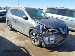 2017 Nissan Rogue SV with VIN 5N1AT2MT3HC882511, listed as a IAAI auction lot 41681348 with 135,607 mi miles and . Bid and sale history available at DreamBid. Image 1.