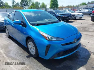 2020 Toyota Prius L Eco with VIN JTDKARFUXL3118354, listed as a IAAI auction lot 41991337 with 83,030 mi miles and . Bid and sale history available at DreamBid. Image 1.