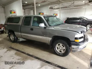 2002 Chevrolet Silverado 1500 LS with VIN 2GCEK19V821363383, listed as a Copart auction lot 54350055 with 174,589 mi miles and Salvage Title. Bid and sale history available at carsss.com. Image 4.