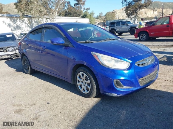 2013 Hyundai Accent GLS with VIN KMHCT4AE4DU462612, listed as a IAAI auction lot 41757907 with 177,171 mi miles. Bid and sale history available at carsss.com. Image 1.