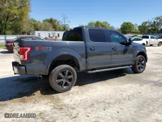 2016 Ford F-150 XLT with VIN 1FTEW1EG0GKD43177, listed as a Copart auction lot 50068195 with 128,565 mi miles and Salvage Title. Bid and sale history available at carsss.com. Image 3.