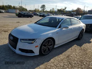 2018 Audi A7 Prestige with VIN WAU23AFC6JN006491, listed as a Copart auction lot 77694614 with 154,287 mi miles and Salvage Title. Bid and sale history available at carsss.com. Image 1.