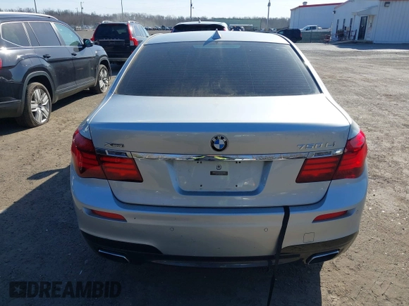2013 BMW 7 Series 750Li xDrive with VIN WBAYF8C59DD140244, listed as a IAAI auction lot 41754655 with 97,470 mi miles. Bid and sale history available at carsss.com. Image 16.
