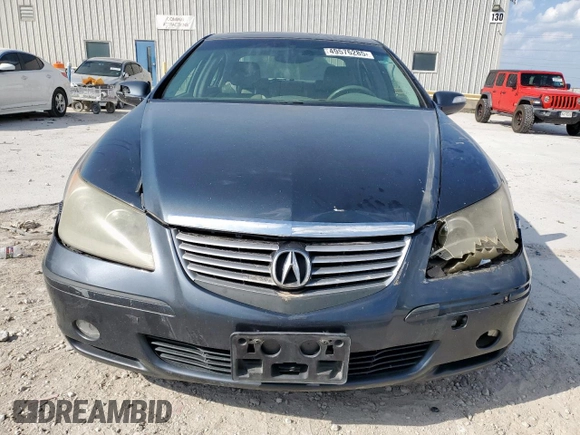 2007 Acura RL Tech Pkg with VIN JH4KB16647C002359, listed as a Copart auction lot 49576285 with 0 mi miles and Salvage Title. Bid and sale history available at carsss.com. Image 5.