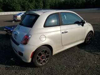 2012 FIAT 500 Sport with VIN 3C3CFFBR7CT310541, listed as a Copart auction lot 58849675 with 107,427 mi miles and Salvage title. Bid and sale history available at DreamBid. Image 3.