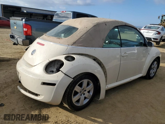 2007 Volkswagen Beetle with VIN 3VWRG31Y07M407278, listed as a Copart auction lot 89382965 with 162,266 mi miles and Salvage title. Bid and sale history available at DreamBid. Image 3.