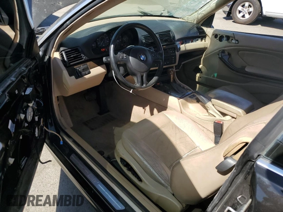2001 BMW 3 Series 325Ci with VIN WBABN33401JW56413, listed as a Copart auction lot 73610734 with 187,259 mi miles and Salvage Title. Bid and sale history available at carsss.com. Image 8.