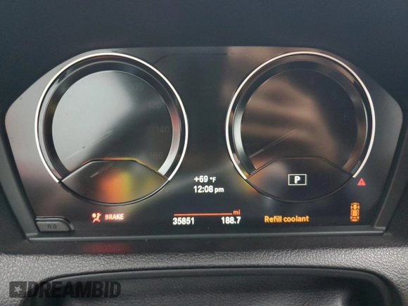 2020 BMW 2 Series M240i xDrive with VIN WBA2J7C09L7F78328, listed as a Copart auction lot 78857304 with 35,851 mi miles and Salvage Title. Bid and sale history available at carsss.com. Image 9.