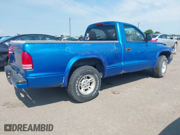 1998 Dodge Dakota SLT with VIN 1B7FL26X8WS651715, listed as a IAAI auction lot 42665446 with Not provided miles and . Bid and sale history available at DreamBid. Image 4.