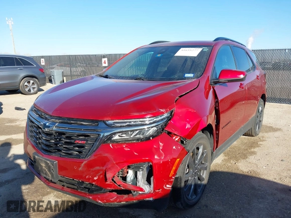 2022 Chevrolet Equinox RS with VIN 2GNAXMEV0N6138347, listed as a IAAI auction lot 41655277 with 26,526 mi miles and . Bid and sale history available at DreamBid. Image 17.