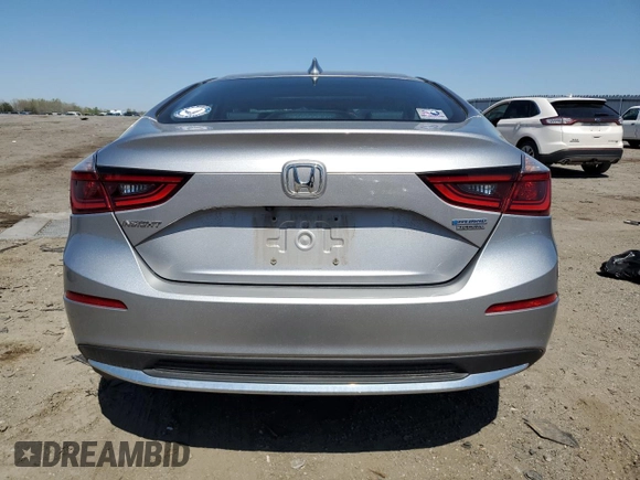 2019 Honda Insight Touring with VIN 19XZE4F95KE022706, listed as a Copart auction lot 52187015 with 58,294 mi miles and Salvage Title. Bid and sale history available at DreamBid. Image 6.