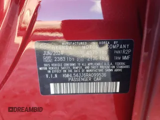 2024 Hyundai Sonata Hybrid Limited with VIN KMHL54JJ6RA099536, listed as a Copart auction lot 87044674 with 0 mi miles and Salvage Title. Bid and sale history available at carsss.com. Image 12.
