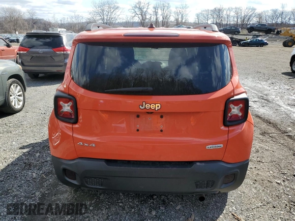 2015 Jeep Renegade Latitude with VIN ZACCJBBH2FPC34992, listed as a Copart auction lot 49621685 with 133,330 mi miles and Salvage Title. Bid and sale history available at carsss.com. Image 6.