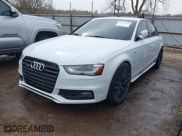 2015 Audi A4 Premium Plus with VIN WAUFFAFL6FN001386, listed as a IAAI auction lot 41711364 with 112,677 mi miles. Bid and sale history available at carsss.com. Image 17.