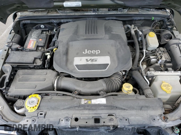 2015 Jeep Wrangler Unlimited Wrangler X with VIN 1C4BJWEG4FL754492, listed as a Copart auction lot 55305825 with 108,078 mi miles and Salvage title. Bid and sale history available at DreamBid. Image 12.