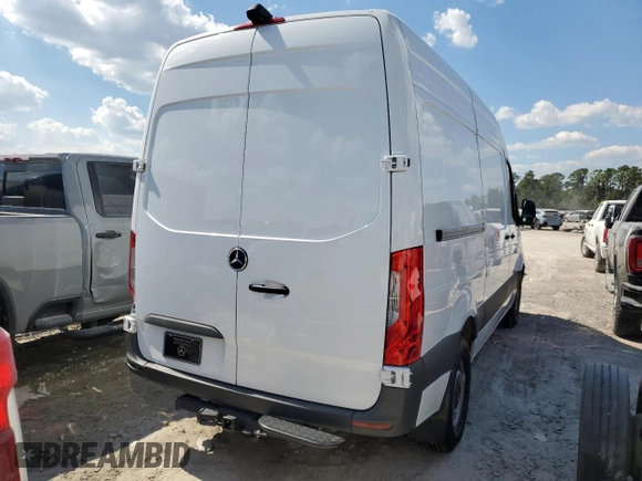 2024 Mercedes-Benz Sprinter Cargo with VIN W1Y4KBHY5RT182366, listed as a Copart auction lot 73993504 with 3,149 mi miles and Clean Title. Bid and sale history available at carsss.com. Image 3.
