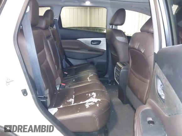 2017 Nissan Murano SL with VIN 5N1AZ2MH0HN151436, listed as a IAAI auction lot 41611214 with 127,500 mi miles and . Bid and sale history available at carsss.com. Image 8.