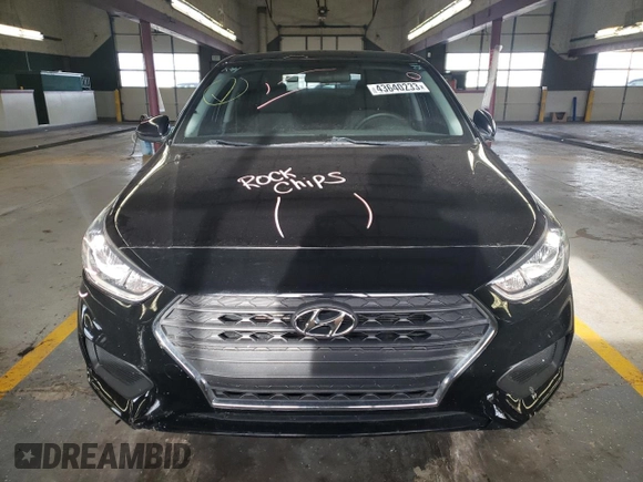2018 Hyundai Accent SEL with VIN 3KPC24A34JE031669, listed as a Copart auction lot 43640233 with 51,180 mi miles. Bid and sale history available at carsss.com. Image 5.
