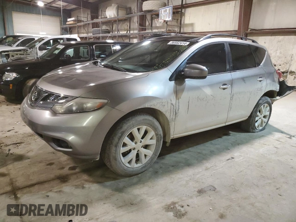 2011 Nissan Murano LE with VIN JN8AZ1MU0BW051435, listed as a Copart auction lot 46990035 with 214,689 mi miles and Non Repairable. Bid and sale history available at carsss.com. Image 1.