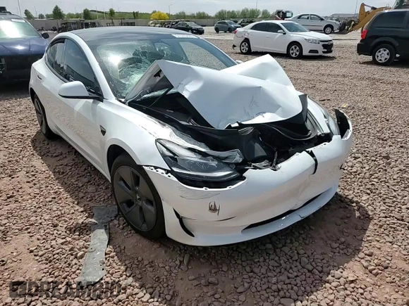 2021 Tesla Model 3 Standard Range Plus with VIN 5YJ3E1EA5MF100477, listed as a Copart auction lot 51516425 with 41,484 mi miles and Salvage Title. Bid and sale history available at carsss.com. Image 11.