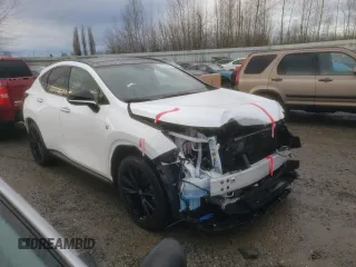 2022 Lexus NX with VIN JTJKGCEZ2N2001107, listed as a Copart auction lot 81136483 with 9,875 mi miles. Bid and sale history available at carsss.com. Image 4.
