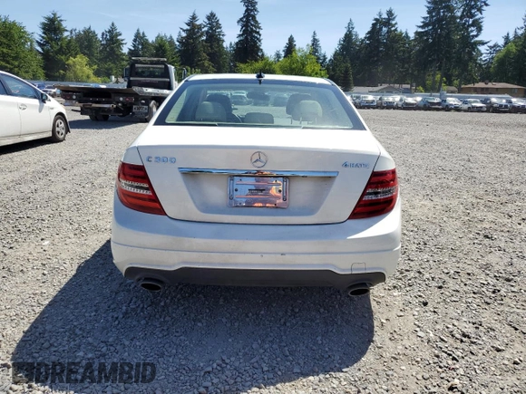 2012 Mercedes-Benz C 300 Sport with VIN WDDGF8BB1CA713617, listed as a Copart auction lot 58546755 with 146,404 mi miles and Salvage title. Bid and sale history available at DreamBid. Image 6.