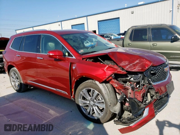 2024 Cadillac XT6 FWD Premium Luxury with VIN 1GYKPCRS6RZ715118, listed as a Copart auction lot 50512905 with 11,563 mi miles and Salvage Title. Bid and sale history available at carsss.com. Image 4.