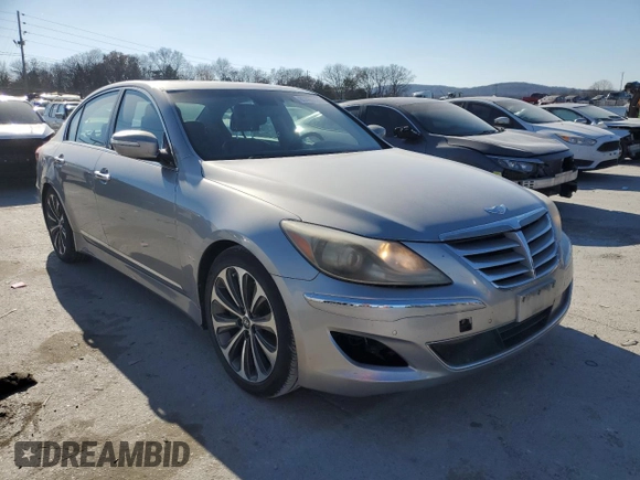 2012 Hyundai Genesis 5.0L with VIN KMHGC4DH3CU162548, listed as a Copart auction lot 83465724 with 121,836 mi miles and Salvage Title. Bid and sale history available at carsss.com. Image 4.