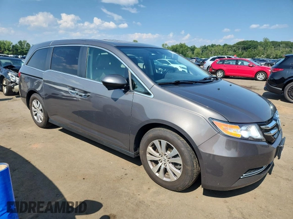 2014 Honda Odyssey EX-L with VIN 5FNRL5H63EB036388, listed as a Copart auction lot 65701425 with 117,636 mi miles and Clean title. Bid and sale history available at DreamBid. Image 4.