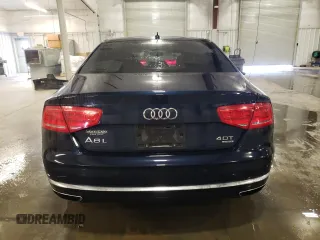 2014 Audi A8 4.0T with VIN WAUR2AFD8EN006198, listed as a Copart auction lot 85272544 with 105,058 mi miles and Salvage Title. Bid and sale history available at DreamBid. Image 6.