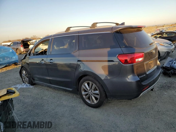 2018 Kia Sedona SX-L with VIN KNDME5C17J6389707, listed as a Copart auction lot 42446375 with 78,325 mi miles and Salvage Title. Bid and sale history available at carsss.com. Image 2.