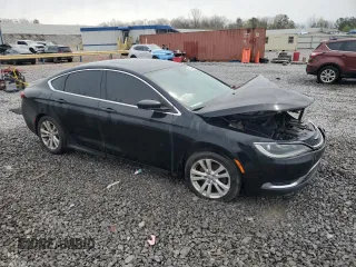 2015 Chrysler 200 Limited with VIN 1C3CCCAB3FN649281, listed as a Copart auction lot 50343895 with Not Provided miles and Salvage Title. Bid and sale history available at carsss.com. Image 4.