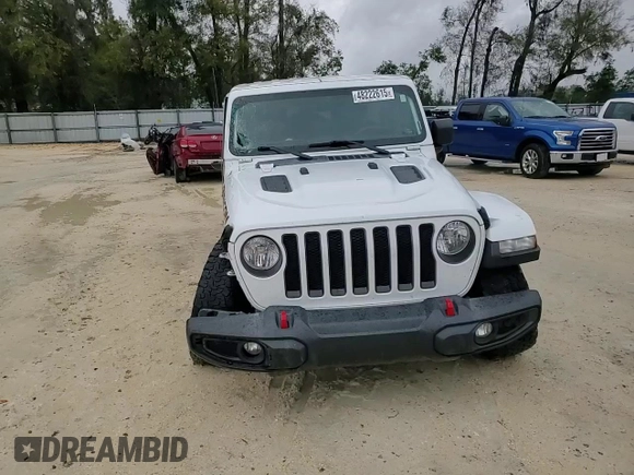 2022 Jeep Wrangler Unlimited Rubicon with VIN 1C4HJXFNXNW133624, listed as a Copart auction lot 48222615 with 51,849 mi miles and Salvage title. Bid and sale history available at DreamBid. Image 11.