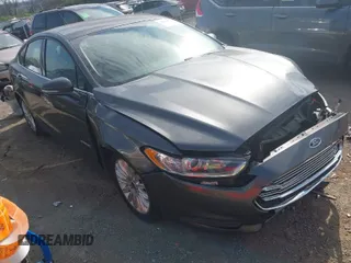 2016 Ford Fusion SE Hybrid with VIN 3FA6P0LU7GR218781, listed as a IAAI auction lot 41844791 with 214,867 mi miles. Bid and sale history available at carsss.com. Image 1.