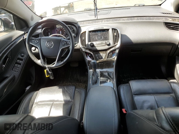 2014 Buick LaCrosse Leather with VIN 1G4GB5G30EF125148, listed as a Copart auction lot 54909425 with 102,081 mi miles and Salvage Title. Bid and sale history available at DreamBid. Image 8.