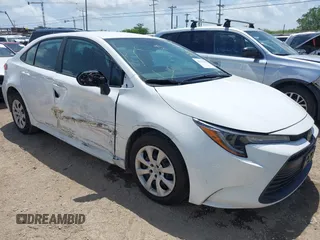 2024 Toyota Corolla LE с VIN 5YFB4MDE1RP166217, выставлен на аукционе IAAI как лот 42537134 с пробегом 33 269 миль миль и . История ставок и продаж доступна на DreamBid. Изображение 1.