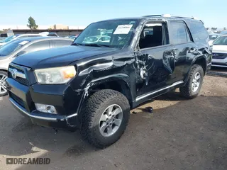2010 Toyota 4Runner SR5 with VIN JTEZU5JR5A5010223, listed as a IAAI auction lot 41758066 with 221,166 mi miles. Bid and sale history available at carsss.com. Image 2.
