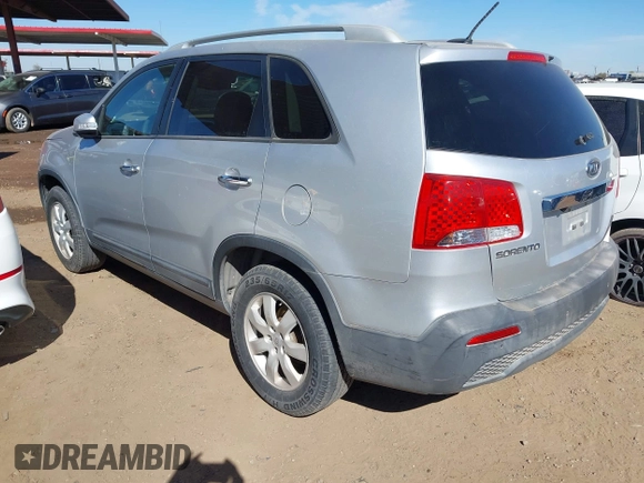 2011 Kia Sorento LX with VIN 5XYKT4A16BG132997, listed as a IAAI auction lot 41506685 with 311,129 mi miles. Bid and sale history available at carsss.com. Image 3.