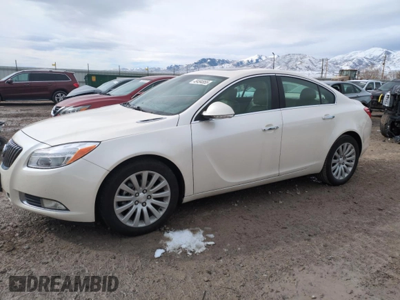 2012 Buick Regal Premium 1 with VIN 2G4GS5EK5C9147081, listed as a Copart auction lot 49494855 with 99,488 mi miles and Salvage title. Bid and sale history available at DreamBid. Image 1.