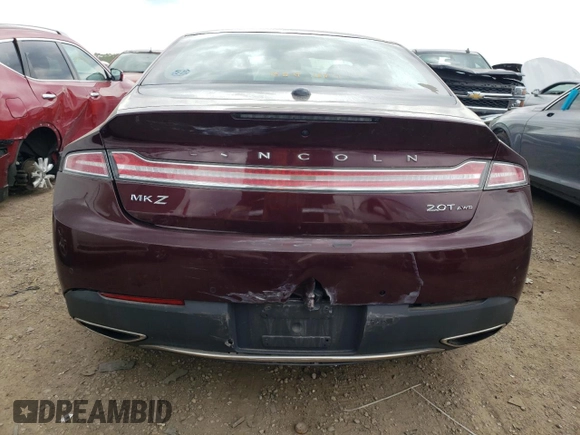 2018 Lincoln MKZ Premiere with VIN 3LN6L5B91JR611212, listed as a Copart auction lot 55393184 with 80,194 mi miles and Salvage Title. Bid and sale history available at DreamBid. Image 6.